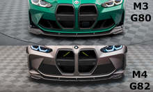 Laden Sie das Bild in den Galerie-Viewer, Maxton Design Carbon Fiber Front Ansatz V.2 für BMW M4 G82  / M3 G80
