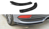 Maxton Design Heck Ansatz Flaps Diffusor passend für passend für Ford Focus ST Mk3 FL schwarz Hochglanz