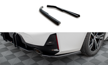 Laden Sie das Bild in den Galerie-Viewer, Maxton Design Heck Ansatz Flaps Diffusor für BMW M-Paket G20 / G21 Facelift schwarz Hochglanz
