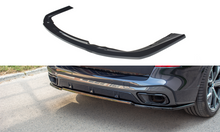 Laden Sie das Bild in den Galerie-Viewer, Maxton Design Mittlerer Diffusor Heck Ansatz passend für BMW X5 G05 M Paket schwarz Hochglanz