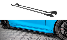 Maxton Design Street Pro Seitenschweller Ansatz für + Flaps BMW M2 F87 schwarz Hochglanz
