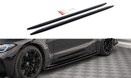 Maxton Design Seitenschweller Ansatz für V.2 für BMW M4 G82 schwarz Hochglanz