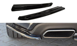 Maxton Design Heck Ansatz Flaps Diffusor passend für MERCEDES CLS C218 AMG LINE schwarz Hochglanz