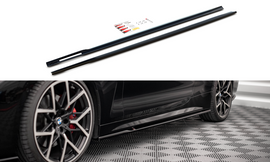 Maxton Design Seitenschweller Ansatz für V.1 für BMW 4er M-Paket G22 schwarz Hochglanz