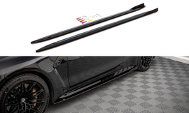 Maxton Design Seitenschweller Ansatz für V.1 für BMW M4 G82 schwarz Hochglanz