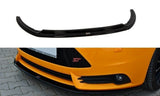 Maxton Design Front Ansatz passend für V.2 Ford Focus ST Mk3 schwarz Hochglanz