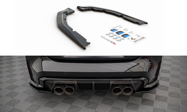 Maxton Design Heck Ansatz Flaps Diffusor für BMW M4 G82 schwarz Hochglanz