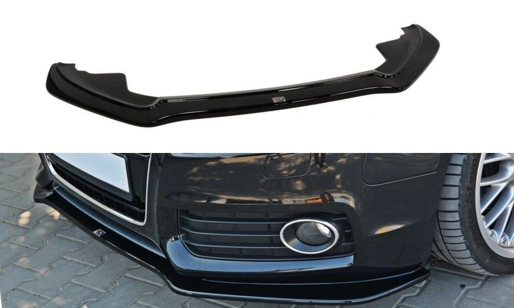 Maxton Design Front Ansatz passend für Audi S5 / A5 S-Line 8T schwarz Hochglanz