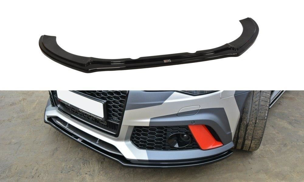 Maxton Design Front Ansatz passend für V.1 Audi RS6 C7 / C7 FL schwarz Hochglanz