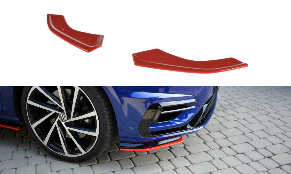 Maxton Design Front Ansatz passend für V.8 VW GOLF 7 R FACELIFT