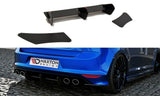Maxton Design Diffusor Heck Ansatz passend für Heckschürze & Flaps passend für VW GOLF 7 R HATCHBACK