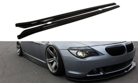Maxton Design Seitenschweller Ansatz passend für BMW 6er E63 / E64 (vor Facelift) schwarz Hochglanz