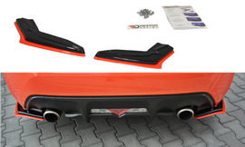 Maxton Design Heck Ansatz Flaps Diffusor passend für V.2 TOYOTA GT86 FACELIFT  schwarz Hochglanz