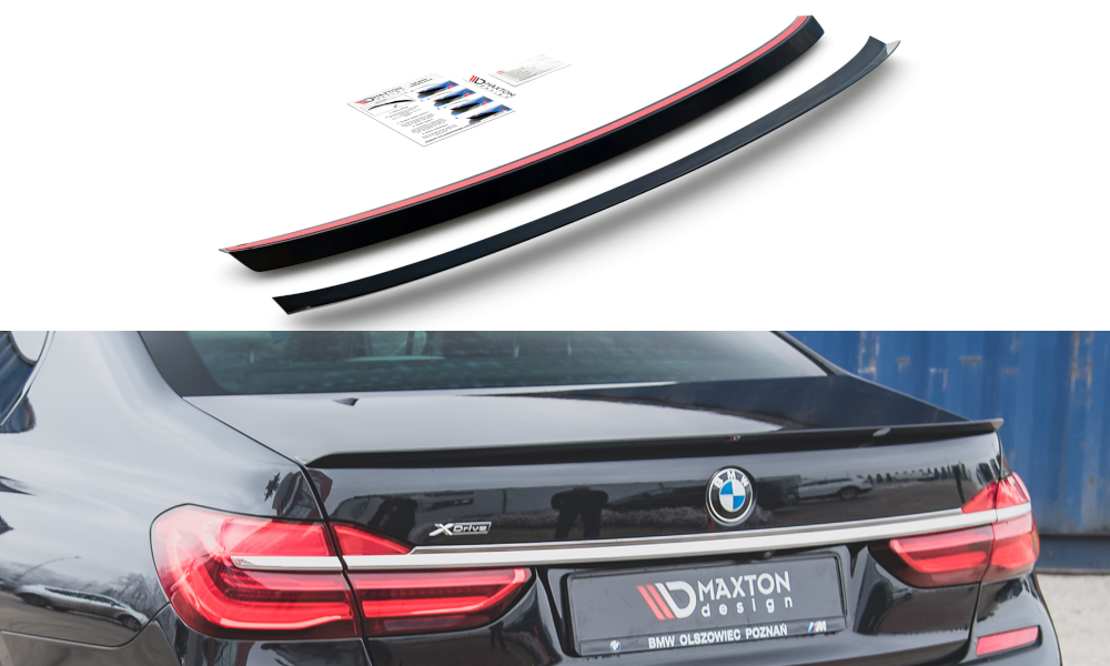 Maxton Design Spoiler CAP für BMW 7 M-Paket G11 schwarz Hochglanz