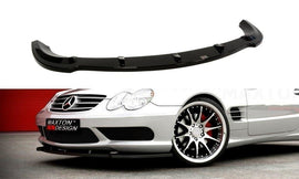 Maxton Design Front Ansatz passend für MERCEDES SL R230 AMG schwarz Hochglanz
