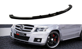 Maxton Design Front Ansatz passend für MERCEDES GLK W204 (FÜR STANDARD STOßSTANGE) schwarz Hochglanz