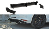 Maxton Design Diffusor Heck Ansatz passend für Heckschürze & Flaps passend für VW GOLF 7 GTI