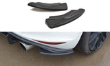 Maxton Design Heck Ansatz Flaps Diffusor passend für VW GOLF 7 GTI schwarz Hochglanz