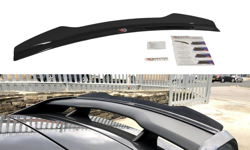 Maxton Design Spoiler CAP passend für V.2 Ford Focus RS Mk3 schwarz Hochglanz