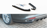 Maxton Design Heck Ansatz Flaps Diffusor passend für passend für Ford Mondeo Vignale Mk5 Facelift schwarz Hochglanz