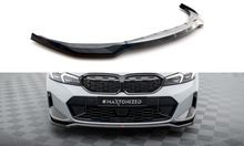 Laden Sie das Bild in den Galerie-Viewer, Maxton Design Front Ansatz V.2 für BMW 3er M340i / M-Paket G20 / G21 Facelift schwarz Hochglanz