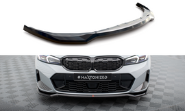 Maxton Design Front Ansatz V.2 für BMW 3er M340i / M-Paket G20 / G21 Facelift schwarz Hochglanz