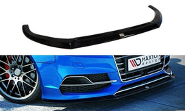 Maxton Design Front diffusor Audi S3 / A3 S-Line 8V Limousine / Cabrio schwarz Hochglanz