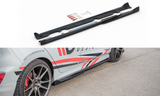 Maxton Design Seitenschweller Ansatz passend für V.4 Ford Fiesta Mk8 ST / ST-Line schwarz Hochglanz