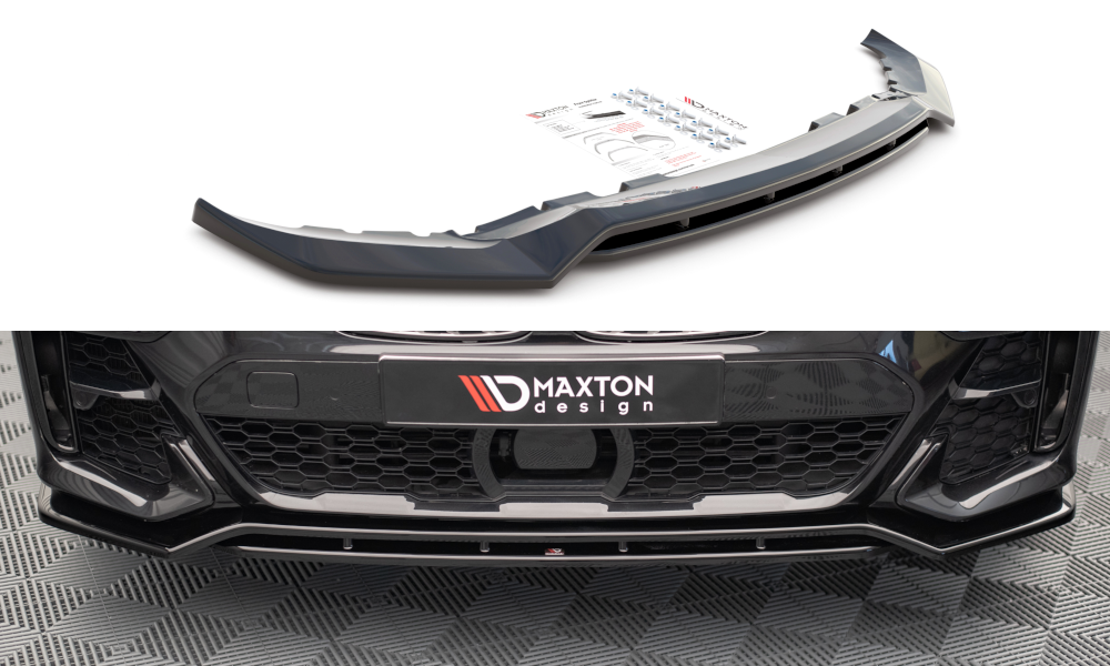 Maxton Design Front Ansatz V.1 für BMW X7 M G07 schwarz Hochglanz