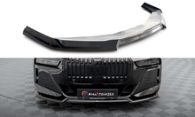 Laden Sie das Bild in den Galerie-Viewer, Maxton Design Front Ansatz V.3 für BMW 7 M-Paket / M760e G70 schwarz Hochglanz