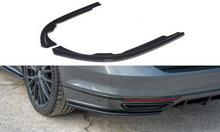Laden Sie das Bild in den Galerie-Viewer, Maxton Design Heck Ansatz Flaps Diffusor passend für Volkswagen Passat R-Line B8 schwarz Hochglanz