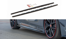 Laden Sie das Bild in den Galerie-Viewer, Maxton Design Seitenschweller Ansatz passend für V.1 BMW 1er F40 M-Paket/ M135i  schwarz Hochglanz