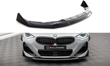 Laden Sie das Bild in den Galerie-Viewer, Maxton Design Front Ansatz V.3 für BMW 2 Coupe M-Paket / M240i G42 schwarz Hochglanz