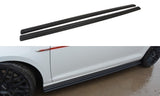 Maxton Design Seitenschweller Ansatz passend für VW GOLF 7 GTI PREFACE/FACELIFT (breit) schwarz Hochglanz