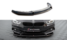 Laden Sie das Bild in den Galerie-Viewer, Maxton Design Front Ansatz V.2 für BMW 4er Gran Coupe F36 schwarz Hochglanz