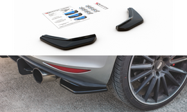 Maxton Design Heck Ansatz Flaps Diffusor passend für V.2 VW Golf 7 GTI  schwarz Hochglanz