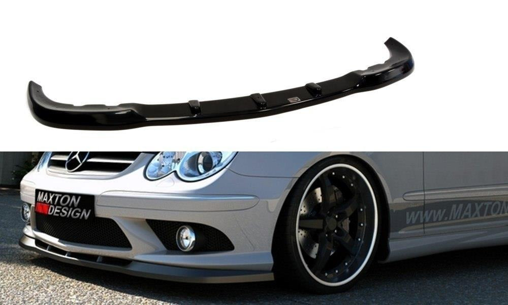 Maxton Design Front Ansatz passend für MERCEDES CLK W209 FÜR AMG schwarz Hochglanz