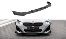 Laden Sie das Bild in den Galerie-Viewer, Maxton Design Street Pro Front Ansatz für +Flaps für + Flaps BMW 2 Coupe M-Paket / M240i G42 schwarz Hochglanz