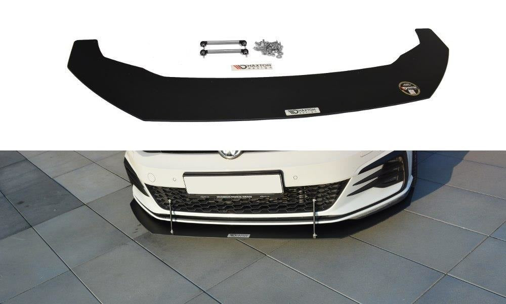 Maxton Design Racing Front Ansatz passend für V.1 passend für VW GOLF 7 GTI FL