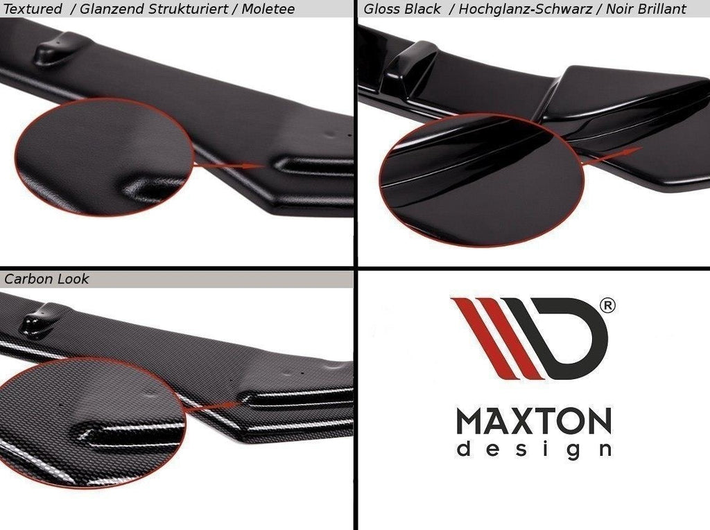 Maxton Design Seitenschweller Ansatz passend für Audi S4 / A4 S-Line B9 schwarz Hochglanz