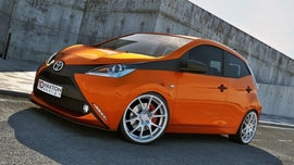 Maxton Design Front Ansatz passend für TOYOTA AYGO mk2 schwarz Hochglanz