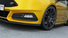 Laden Sie das Bild in den Galerie-Viewer, Maxton Design Front Ansatz passend für V.1 Ford Focus ST Mk3 FL schwarz Hochglanz