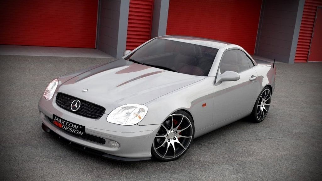 Maxton Design Front Ansatz passend für MERCEDES SLK R170 schwarz Hochglanz