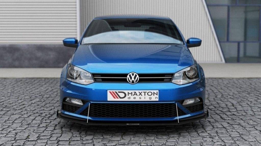 Maxton Design Racing Front Ansatz passend für passend für VW POLO MK5 GTI FL mit Wings