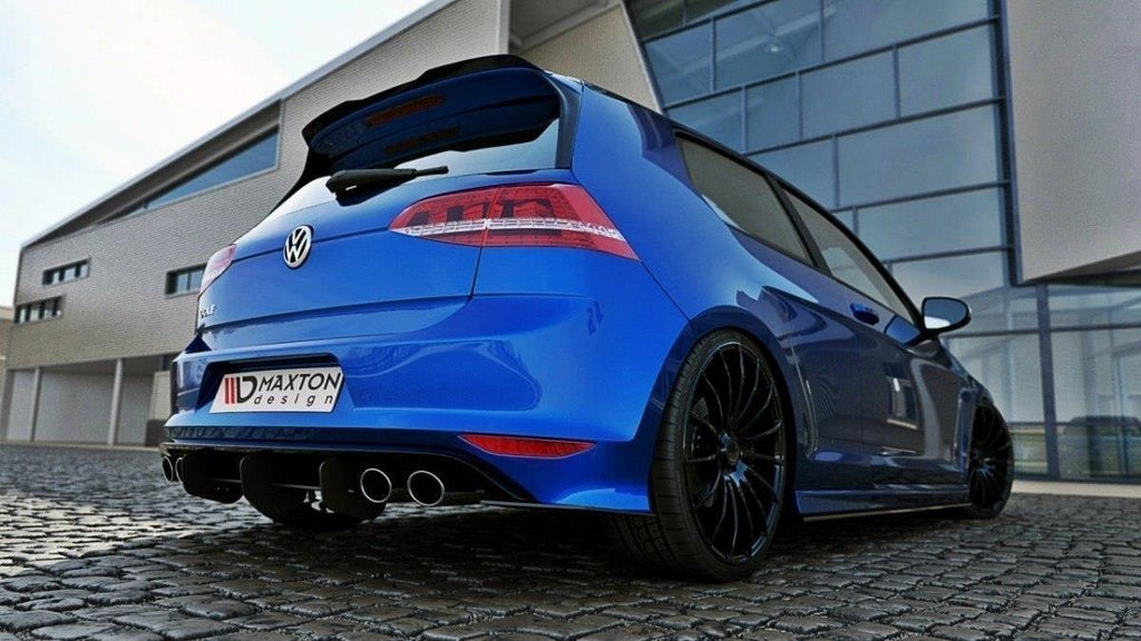 Maxton Design Diffusor Heck Ansatz passend für Heckschürze & Flaps passend für VW GOLF 7 R HATCHBACK