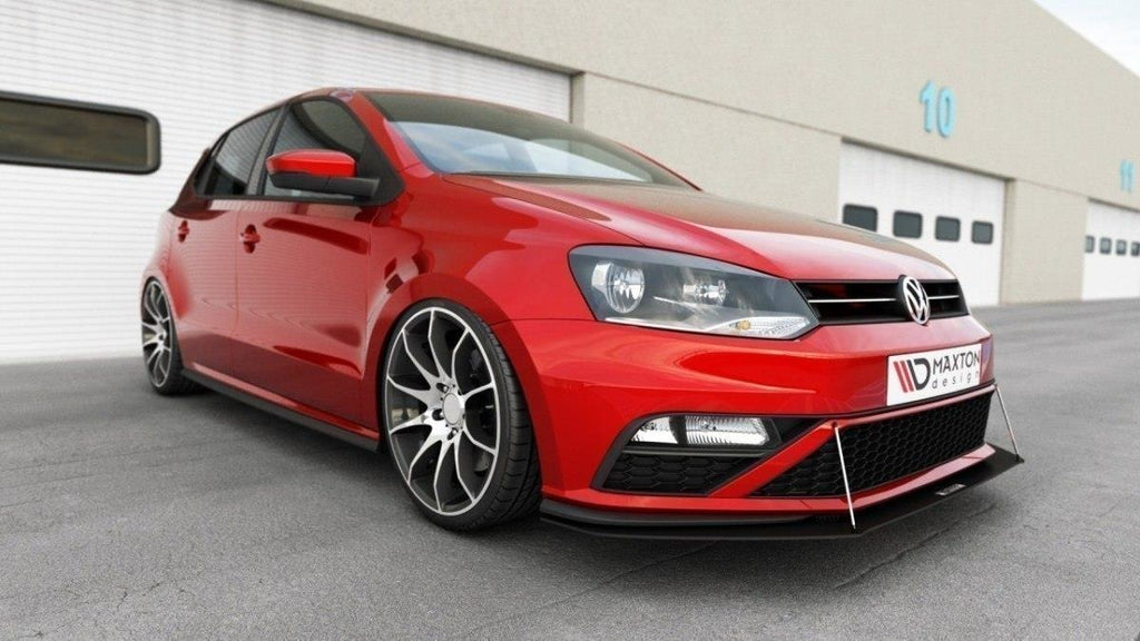 Maxton Design Racing Front Ansatz passend für passend für VW POLO MK5 GTI FL