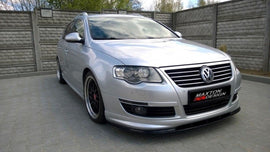 Maxton Design Front Ansatz passend für VW PASSAT B6 R-LINE schwarz Hochglanz