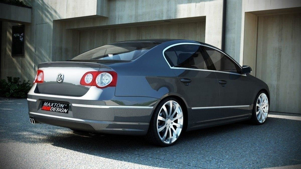 Maxton Design Diffusor Heck Ansatz passend für VW PASSAT B6 (R-LINE LOOK) KOMPAKT