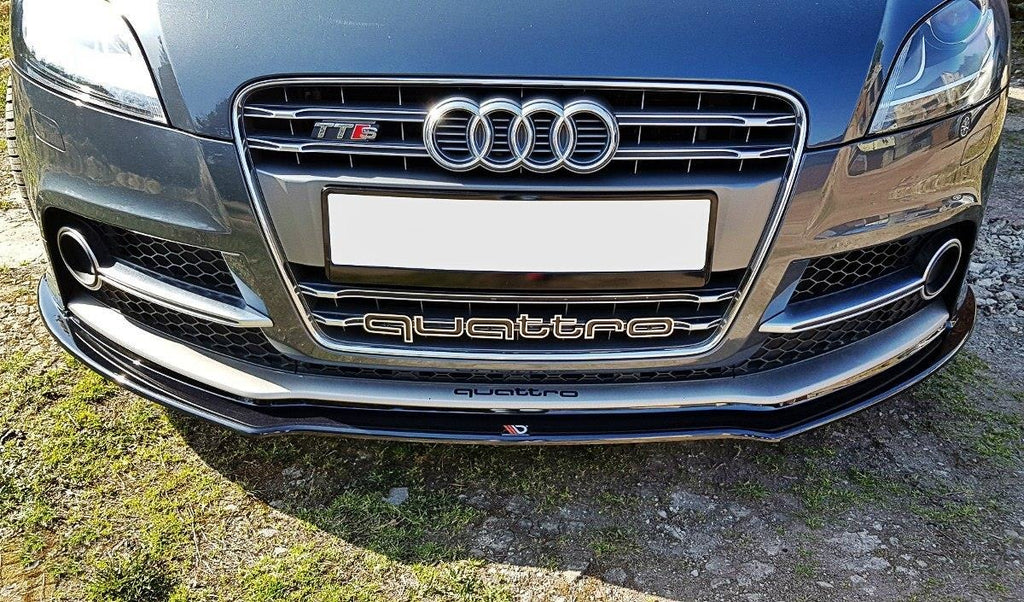 Maxton Design Front Ansatz passend für V.1 Audi TT S Mk2 (8J) schwarz Hochglanz