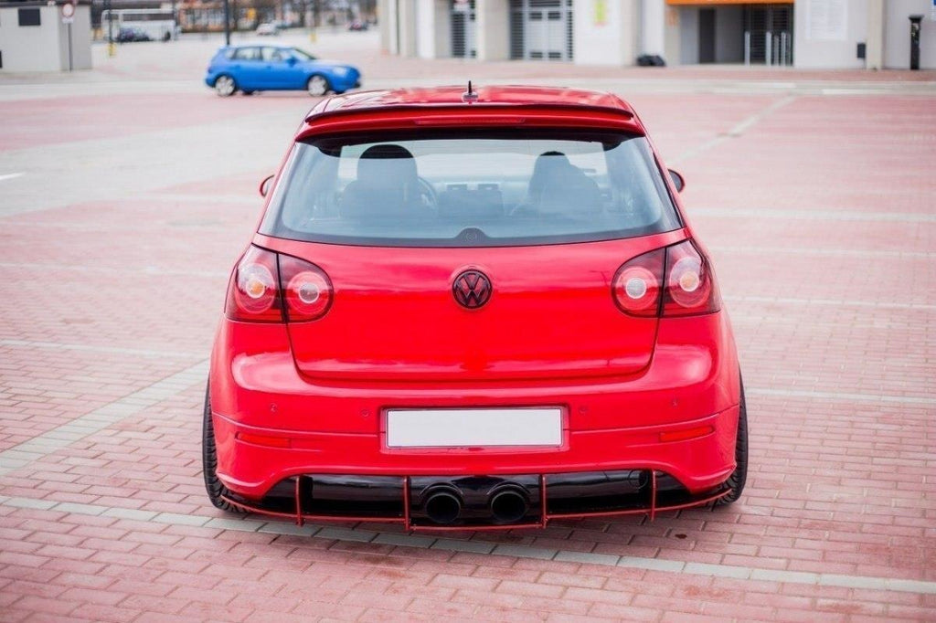 Maxton Design Diffusor Heck Ansatz passend für Heckschürze passend für VW GOLF 5 R32